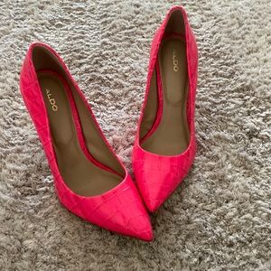 Aldo heels in hot pink!